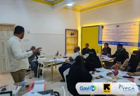 جمعية رعاية الأسرة  تنظم ورشة تدريبية ضمن مشروع  GAVI في حضرموت