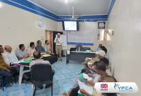 جمعية رعاية الأسرة تنفذ تدريب لموظفي مشروع برايتلي في الضالع وشبوة