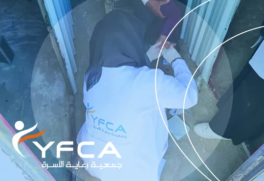 الأمل والشفاء عبر العيادة المتنقلة لفتاة نازحة
